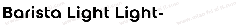 Barista Light Light字体转换